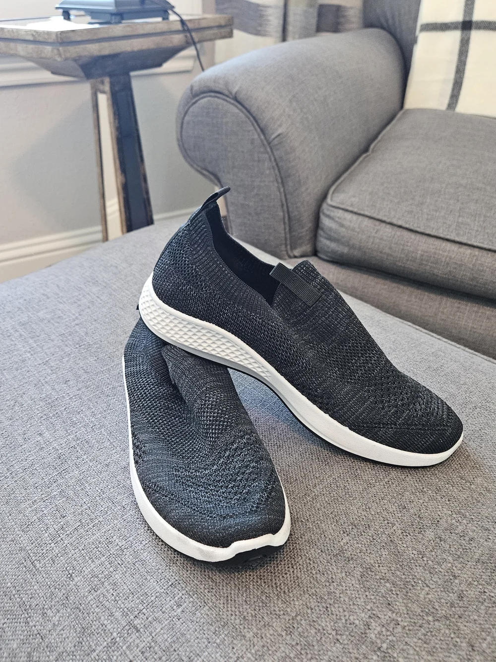 Tommy Bahama Black Slip-On Athletic Sneakers
